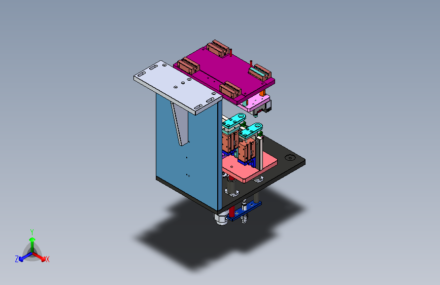 控制器的触点压装工序