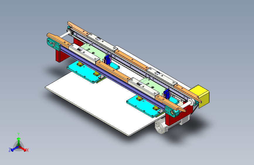 快递纸箱的打包前输送工序