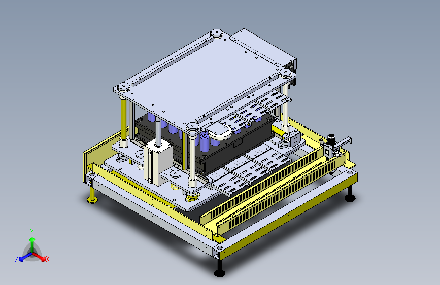锂电池组多工位测试夹具