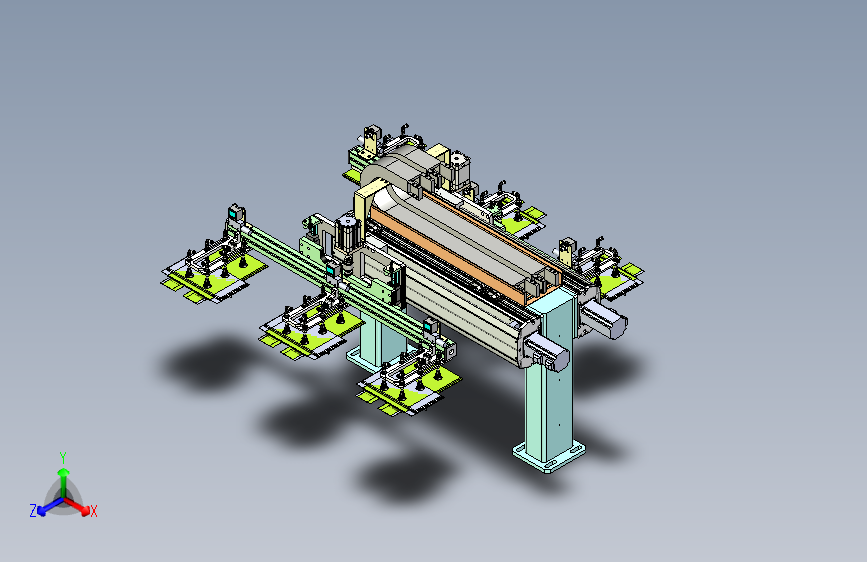 六工位精密部件同步移栽平台