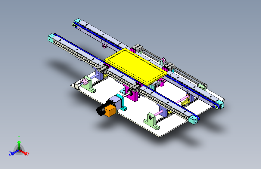 平板显示屏双轴移栽定位台