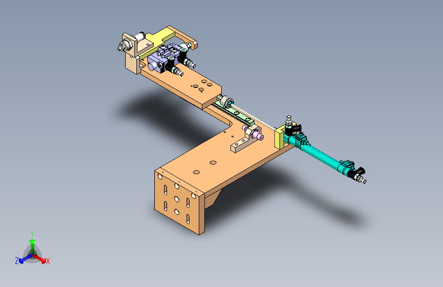 气动式物料搬运机械臂执行单元