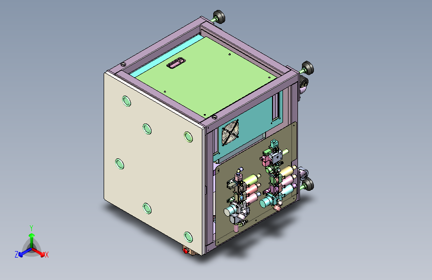 气动元件多工位检测箱