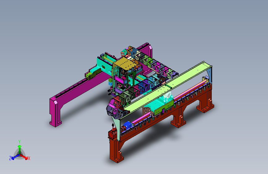 汽车车身部件激光焊接桁架系统
