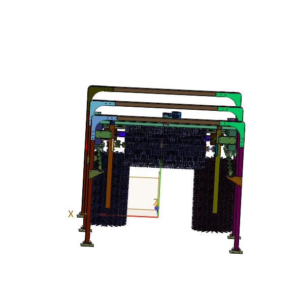 高效清洁滚刷的自动洗车机