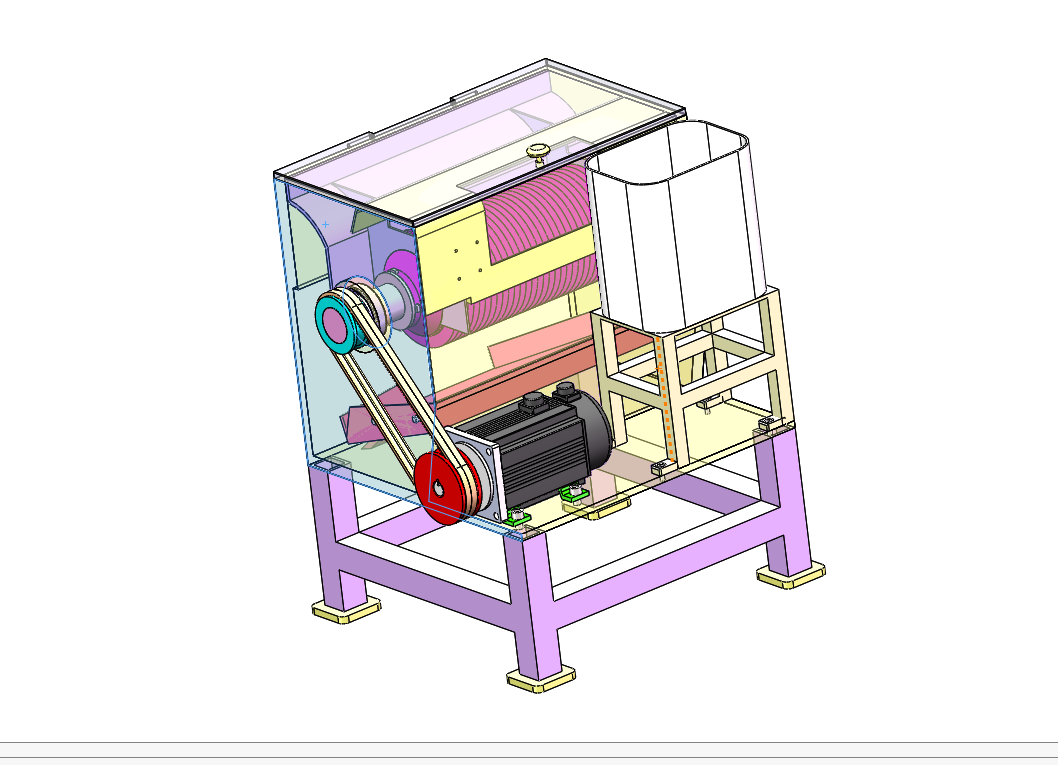 多功能瓜果切片切丝机结构设计含三维二维说明书