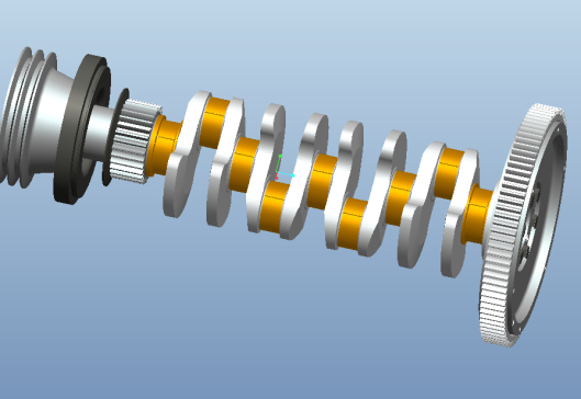 某汽油机曲轴飞轮组设计【三维Proe+7张CAD图纸+说明书】