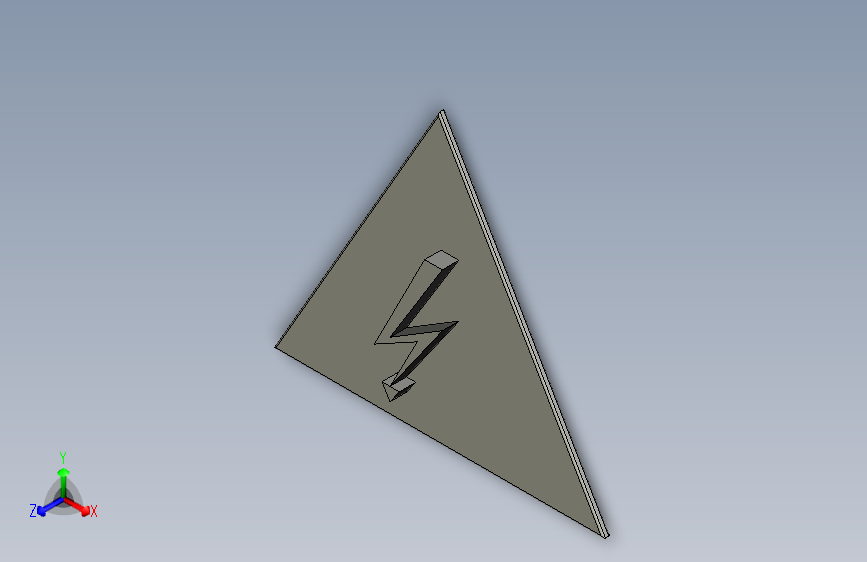 黄色三角形电气危险警告标志，带黑色闪电