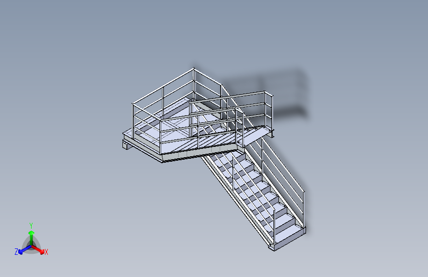 钢平台楼梯装配
