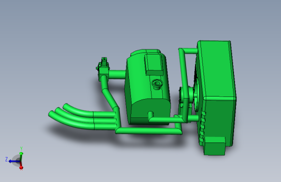 拖拉机水冷系统(sw+cad+说明书)