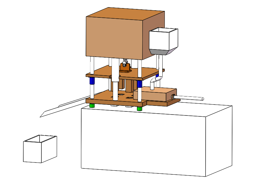 混合粉末成型机设计三维图