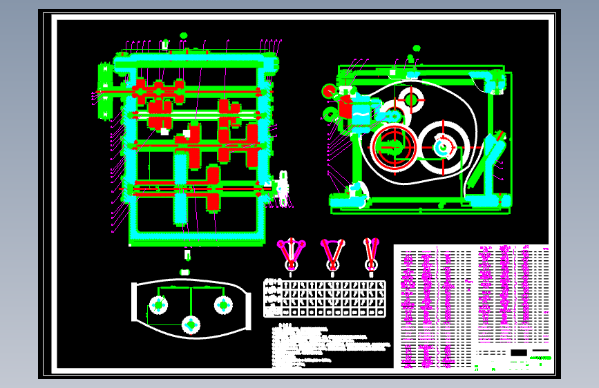 MB106A进给系统12级变速装置--1180497-250
