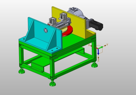 自动研磨机设计含SW三维及6张CAD图1206105
