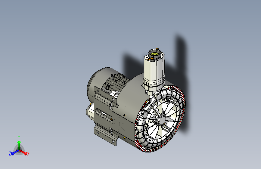 2HB420-7HH46 2.2KW双叶轮高压鼓风机高压风机旋涡气泵无油真空泵