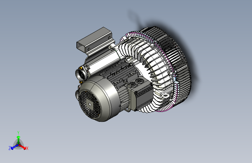 2HB740-7GH37 4.3KW双叶轮高压鼓风机高压风机旋涡气泵无油真空泵