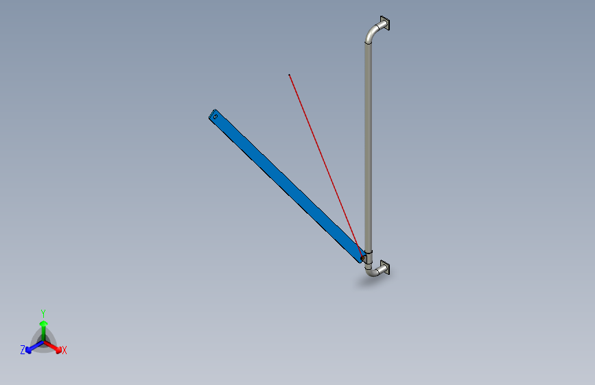 由co支撑的刚性杆