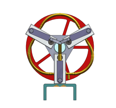 三缸摆动式蒸汽机