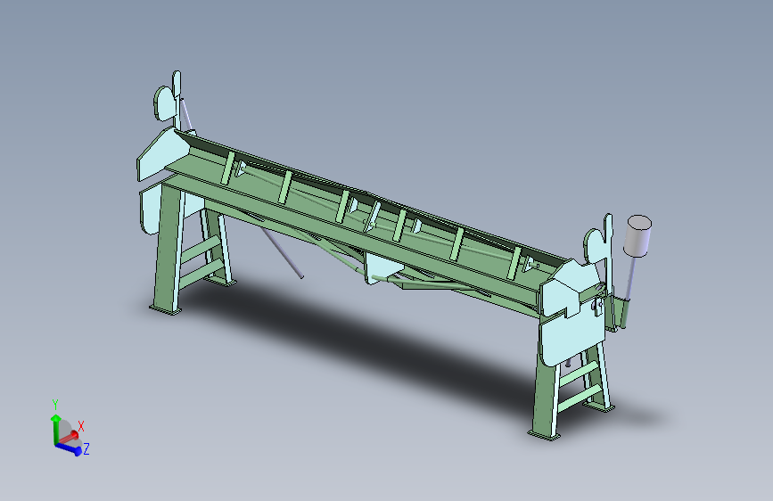 薄板折弯机简易模型 x_t格式