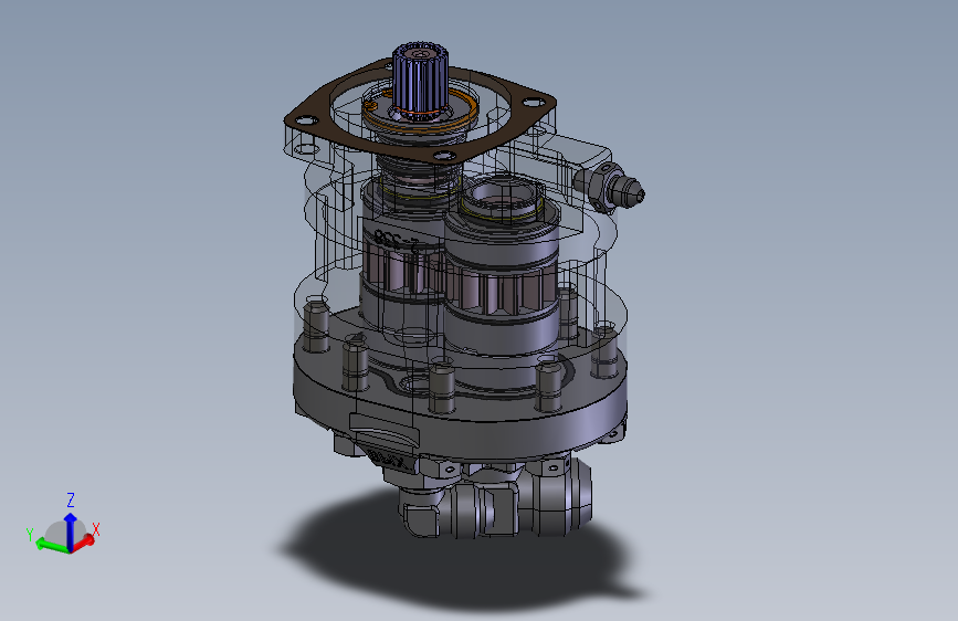 NSH-39M齿轮泵 STP+X_T格式