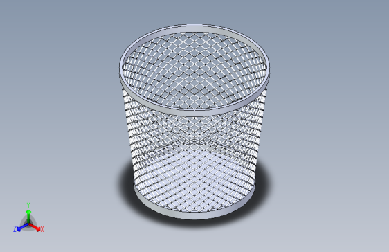 B3000726-黑色网状办公室垃圾桶