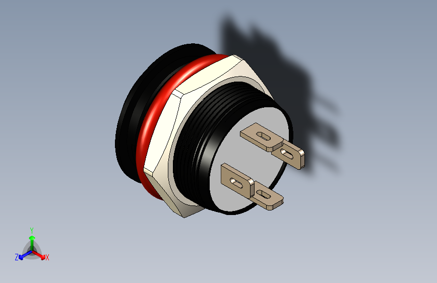 B3000824-迷你推钮开关 12mm