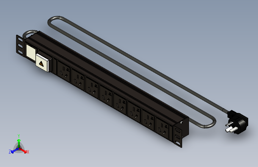 电源分配单元 PDU_STEP _模型图纸下载 – 懒石网
