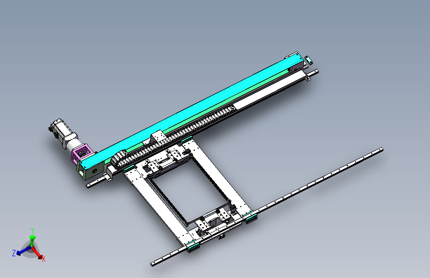 移栽夹紧机构SW三维图