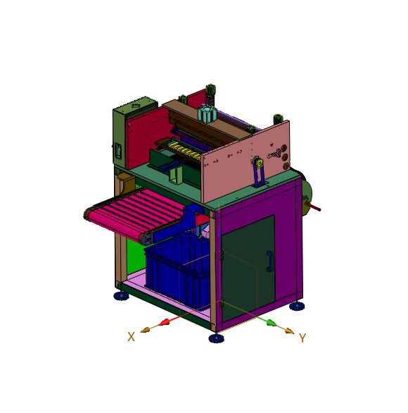 可调的胶材自动分切机