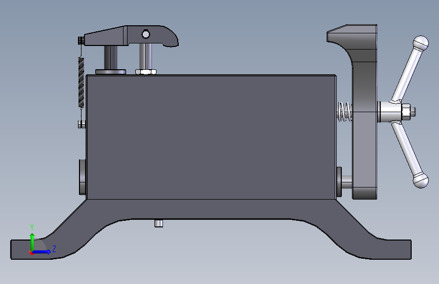组合式夹紧器工装夹具1 STEP+IGS格式 左侧视图