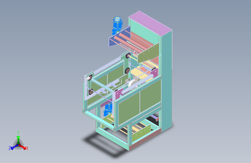 包装膜自动收卷分切设备