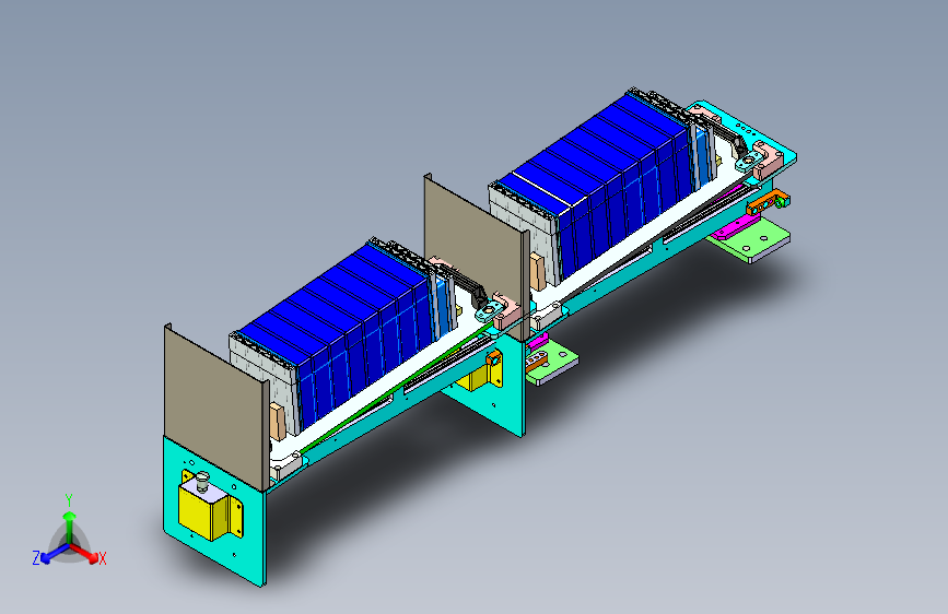 动力电池模组转运定位线