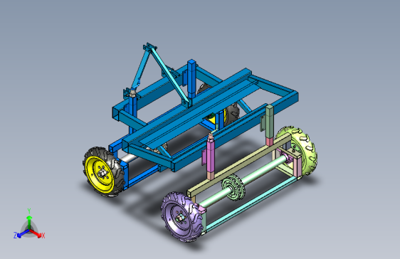 农用物资田间转运拖车