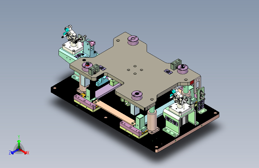 手机按键组件装配治具