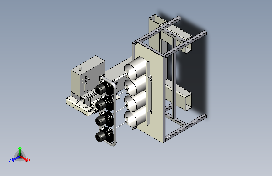 混合型的搅拌机设备模型