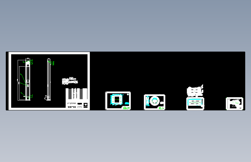 饭店传菜提升机总装图