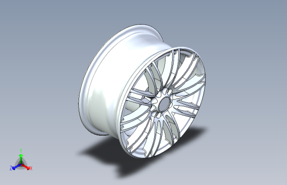 铝合金轮毂的有限元分析及优化[含SW三维图]