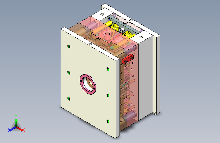 抽屉面板模具设计