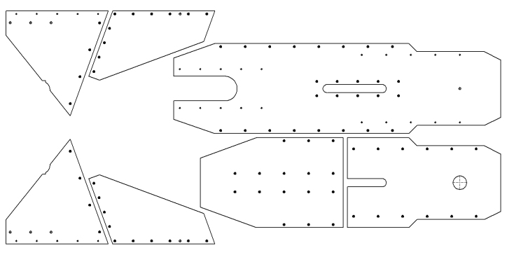 卧式三轮车模型