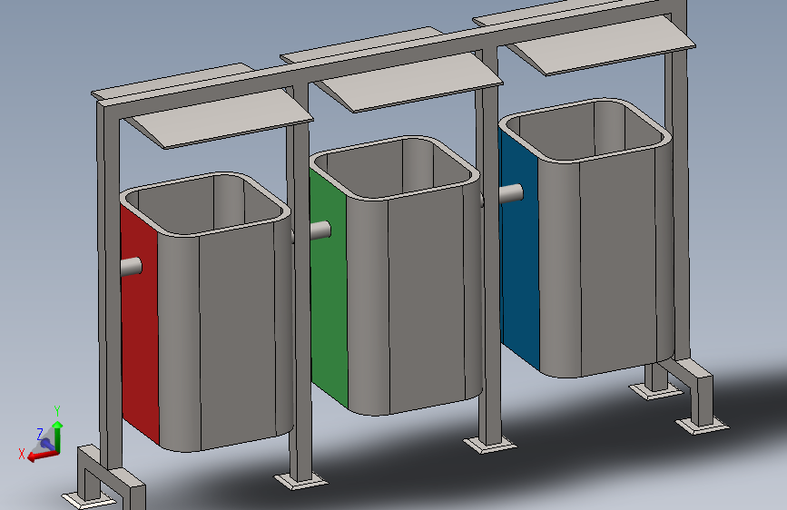 简易分类垃圾箱