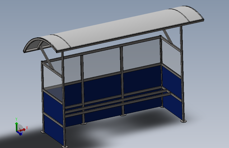 公交候车亭结构