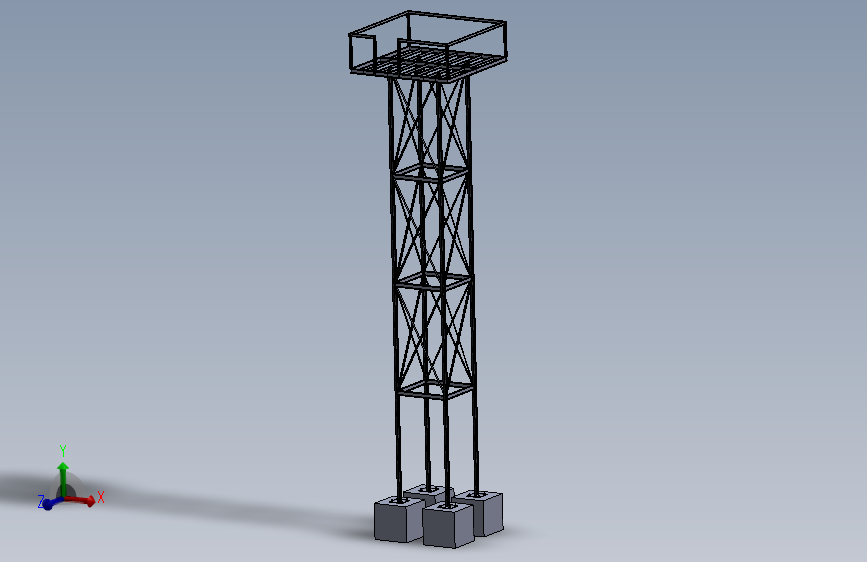 高位水箱钢结构支架