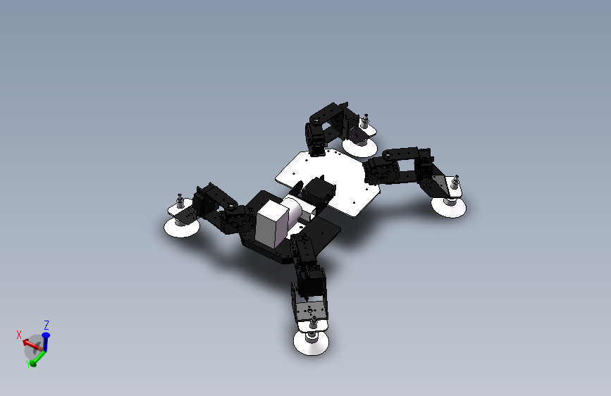 仿生壁虎爬墙机器人