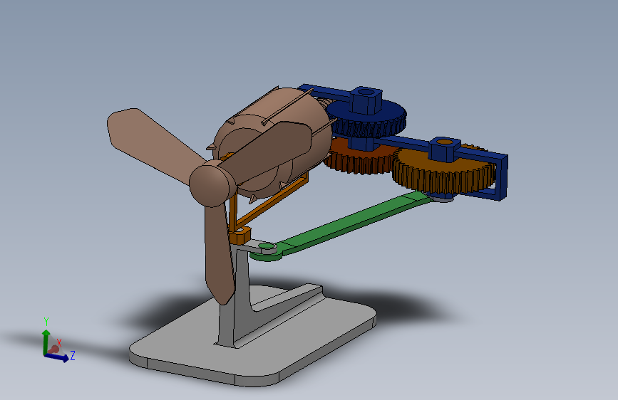 电风扇摇头机构（包含运动仿真和参数）