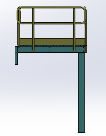 便携式检修平台延伸段