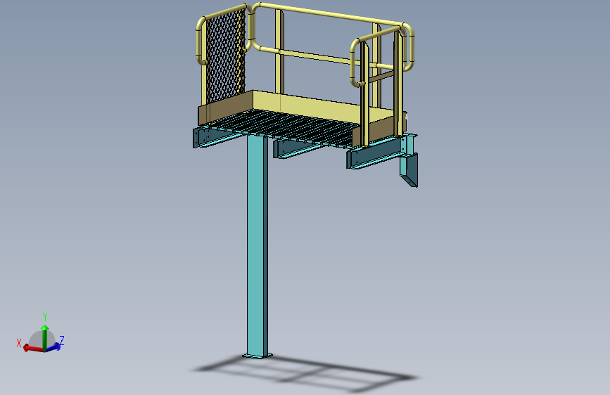 便携式检修平台延伸段