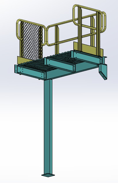 便携式检修平台延伸段