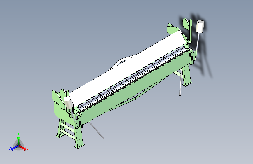 薄板折弯机简易模型