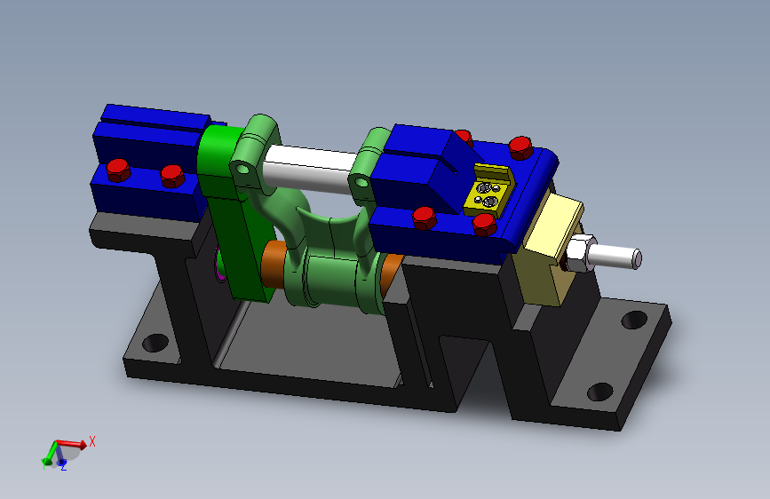 CA10B解放牌汽车后钢板弹簧吊耳工艺和铣4mm槽夹具设计【三维SW造型】