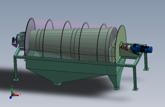 螺旋输送滚筒筛