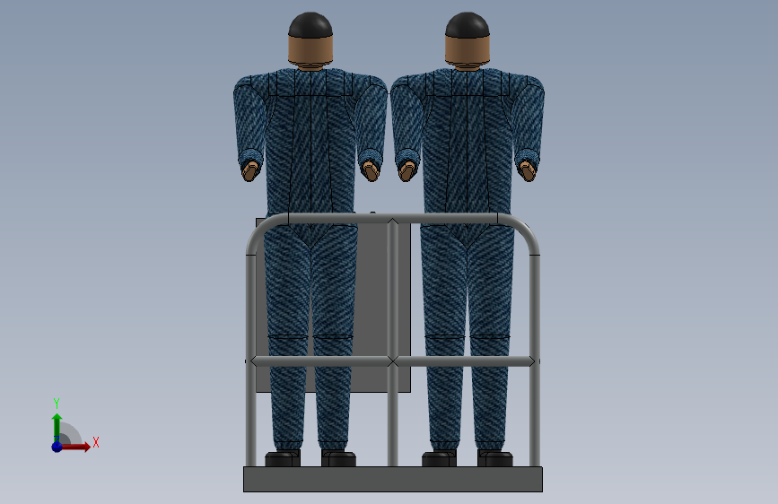 A0000648-迷你伸缩高空作业平台(紧凑型高空作业车) 正面视图